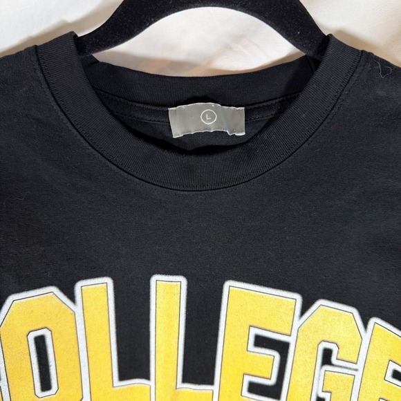 Vintage Y2K KANYE WEST "College Dropout" Black SHIRT T SHIRT Size L Double Sided - Picture 3 of 5